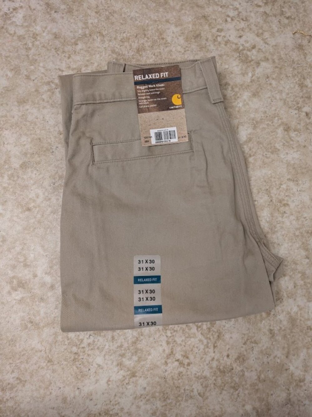 Carhartt Rugged Work Khaki 31x30